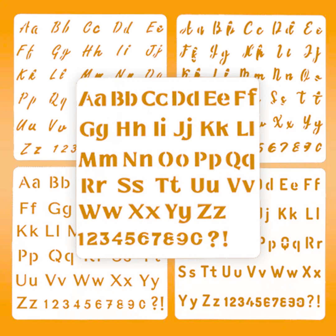 Alphabet Design Stencil