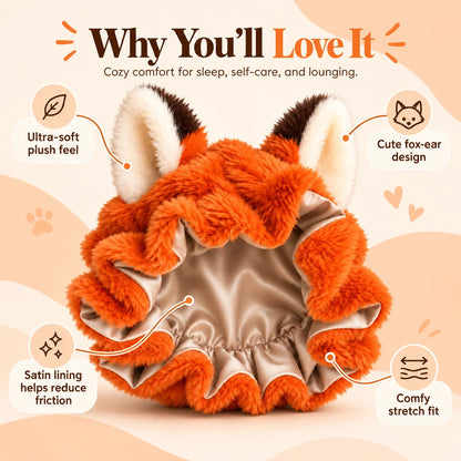 Sleepy Fox™ Premium Satin Bonnet
